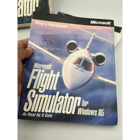 Microsoft Flight Simulator MS-DOS Floppy Disk Complete In Big Box 1993 Big Box - Picture 12 of 12